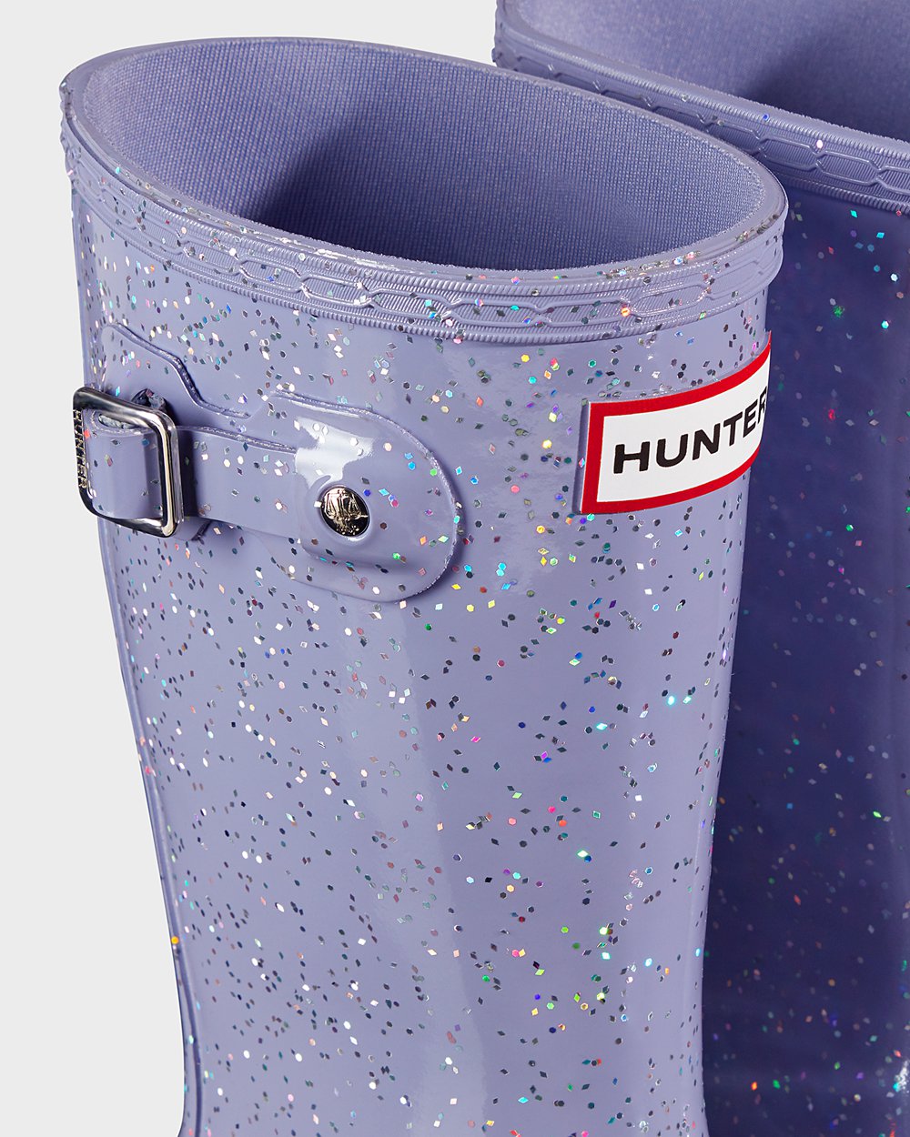 Regenlaarzen Kinderen - Hunter Original Big Giant Glitter - Paars - 34NPXZOSM